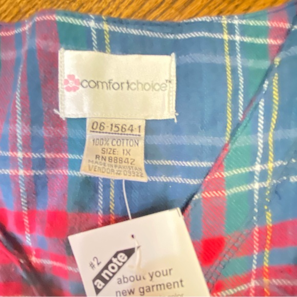 Comfort Choice Sz 1X snap front dress. - Picture 4 of 6